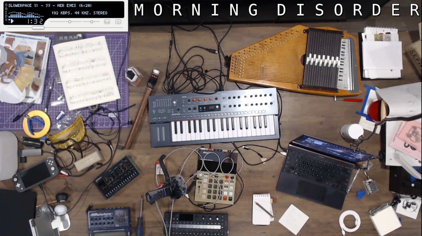 A horribly messy desk